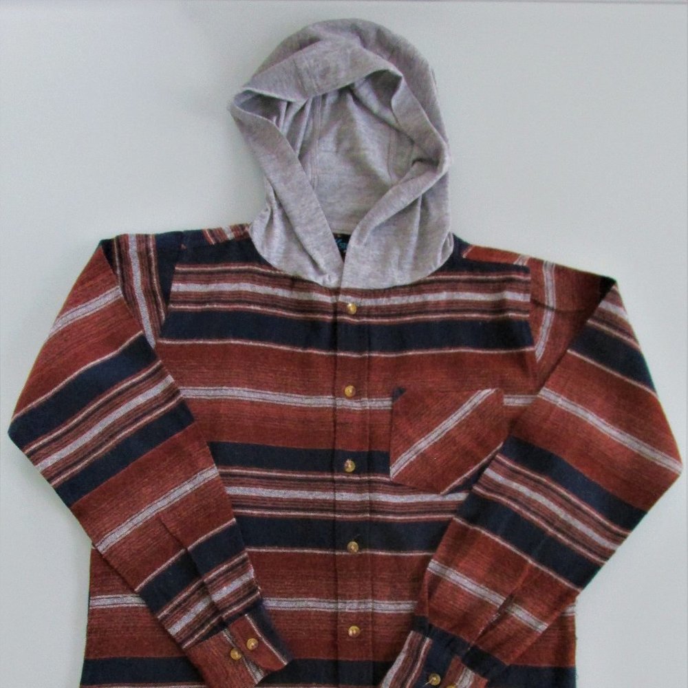 Street Rules Boy's/Youth Cotton Hoodie Flannel Shirt Size 18